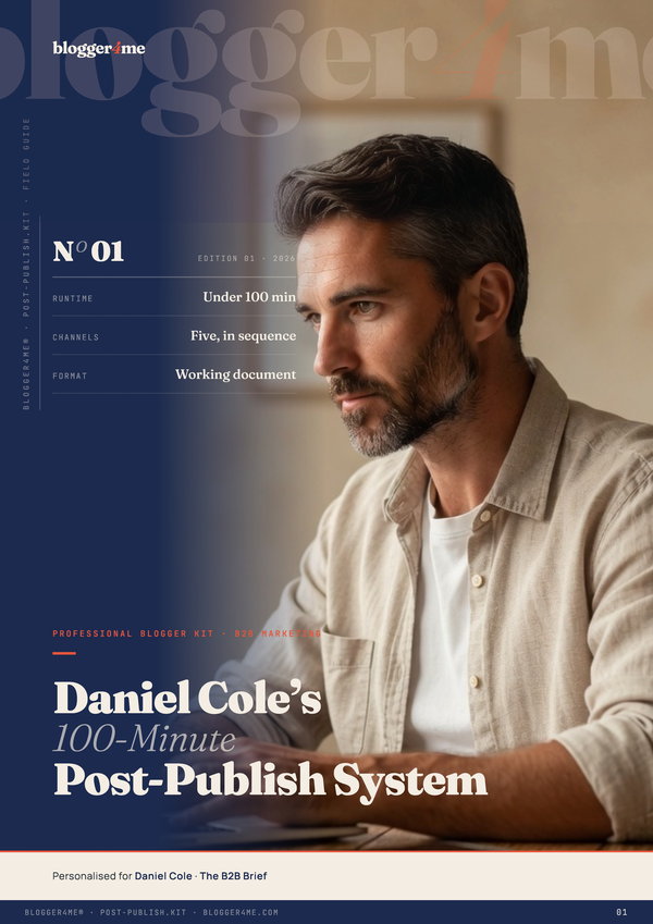 Professional Blogger Kit — Post-Publish Playbook